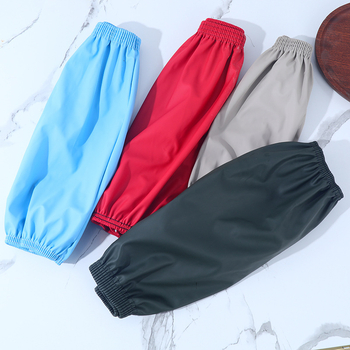 Αδιάβροχες δερμάτινες μανσέτες για άνδρες και γυναίκες, παχιές, ανθεκτικές σε λάδι και φθορά, προστασία από βρωμιά