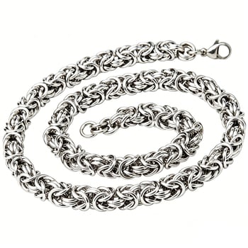 Vintage pleteni titan čelični muški narukvica – hip-hop inspiriran, personaliziran, jednostavan dizajn, lanac fenjera, ručna izrada.