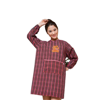 Ποδιά από 100% βαμβάκι με μακριά μανίκια, για ενήλικες, χρήση κουζίνας, χοντρό ύφασμα, μοντέρνο οικιακό εργασιακό ένδυμα