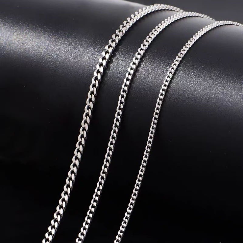 S925 srebrni kubanski lanac, hip-hop stil, privjesak s motivom cvijeta, bočni lanac, muški lančić za ključnicu
