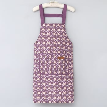 Νέο στυλ ποδιά με ιμάντα, ανθεκτική στο λάδι, με εκτύπωση, αδιάβροχη, χωρίς μανίκια, για ενήλικες – κουζίνα και οικιακές εργασίες