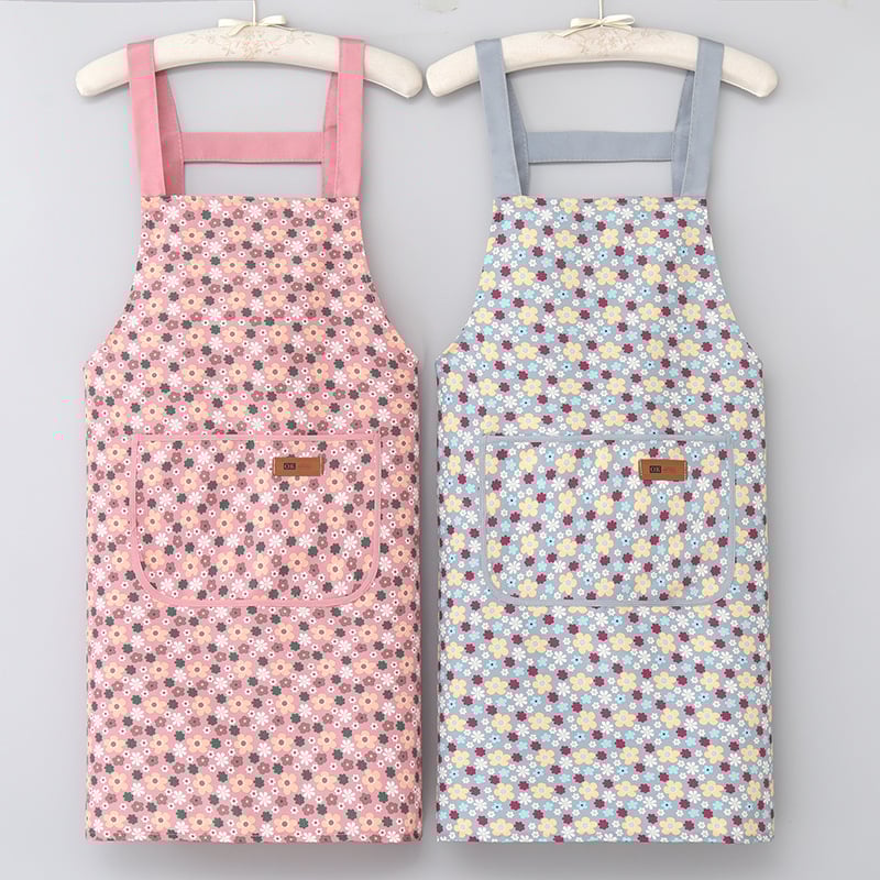 Νέο στυλ ποδιά με ιμάντα, ανθεκτική στο λάδι, με εκτύπωση, αδιάβροχη, χωρίς μανίκια, για ενήλικες – κουζίνα και οικιακές εργασίες