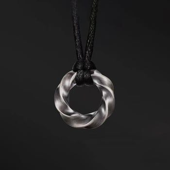 Muški lančić s privjeskom Möbiusov prsten, vintage retro stil