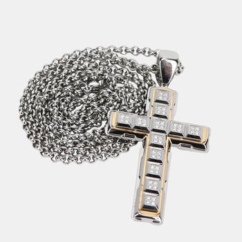 Personalizirani lančić s križem od nehrđajućeg čelika 316L, unisex, minimalistički dizajn, izdržljivo nakit