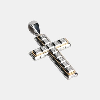 Personalizirani lančić s križem od nehrđajućeg čelika 316L, unisex, minimalistički dizajn, izdržljivo nakit