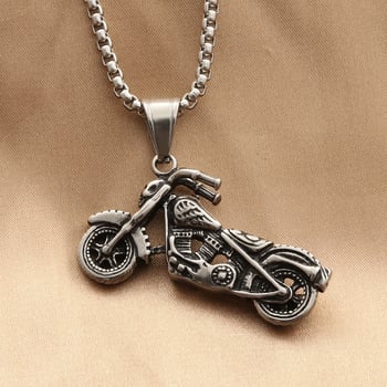 Muški privjesak za motocikl od titan čelika, retro punk stil