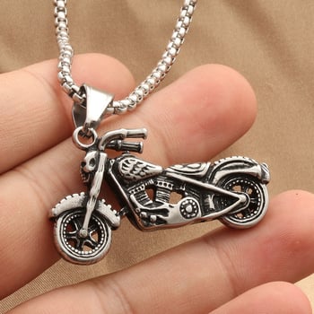 Muški privjesak za motocikl od titan čelika, retro punk stil