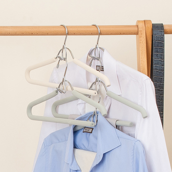 Σετ κρεμάστρες για οικιακή χρήση, χωρίς ραφές, αντιολισθητικό σχέδιο, πολυλειτουργική οργάνωση ρούχων και παντελονιών, ενισχυμένες κρεμάστρες