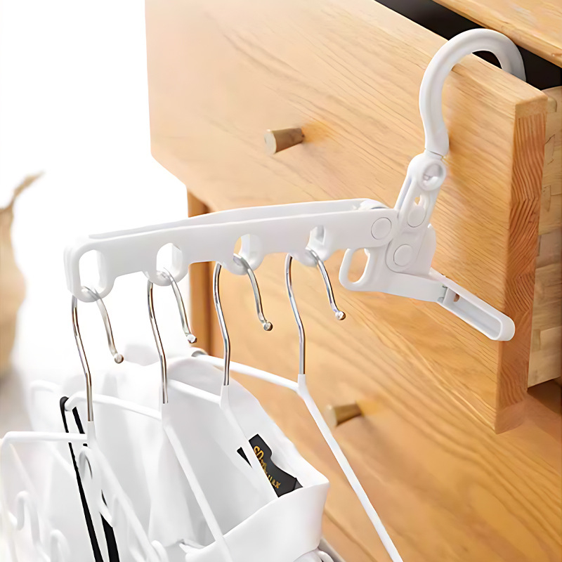 Πτυσσόμενη απλώστρα ρούχων με 5 οπές, φορητή κρεμάστρα για εσωτερική χρήση