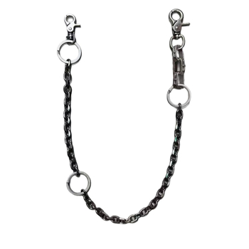 Punk hip-hop lanac za struk za traperice – unisex, jedinstven stil subkulture gunmetal