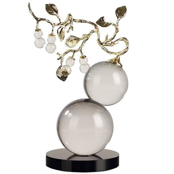 Kristalni ukras u obliku tikve za dnevni boravak, dekoracija za vinsku vitrinu, klasični stil