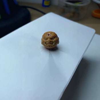 Narukvica od Bodhi perli Monkey Head Walnut, privjesak zlog monaha, motiv Treće oko i očnjaci