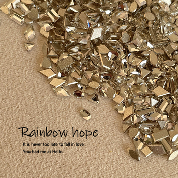 Huazi вдъхновени K9 кристали с плоско дъно, инвертиран ръб, Pure Desire стил, искряща смес от дизайни за нокти, DIY аксесоари за маникюр