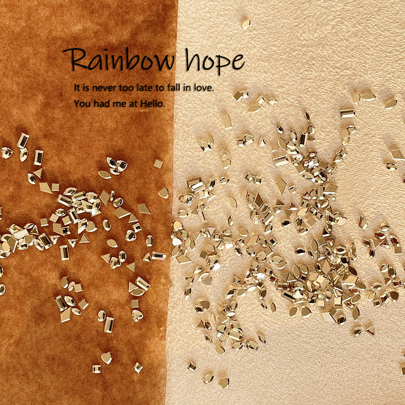 Huazi вдъхновени K9 кристали с плоско дъно, инвертиран ръб, Pure Desire стил, искряща смес от дизайни за нокти, DIY аксесоари за маникюр