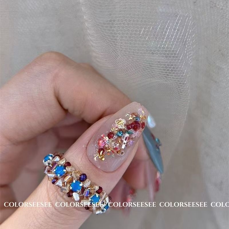 Meimei оригинални материали за маникюр: декември, национален стил за Нова година, пайети, глитер и аксесоари за нокти Dunhuang Feitian