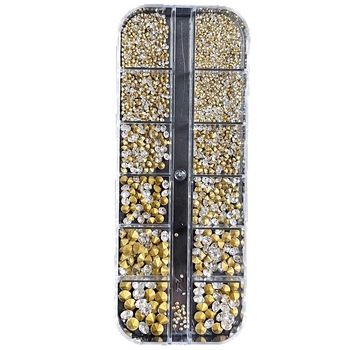 Кристали за маникюр със заострено дъно, малки подредени кристали, декорация циркон