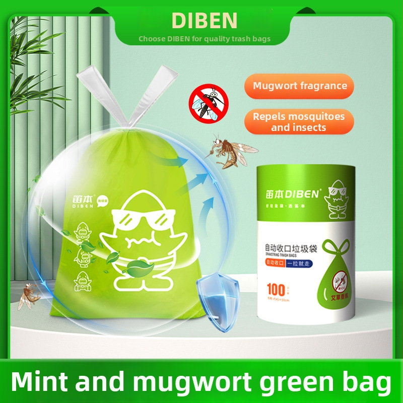 Velike vreće za smeće u roli sa šnimom, debele, Mugwort-scented, kuhinja, kućanstvo