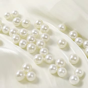 Perle od umjetnih bisera, 6–10 mm, s probijanom rupom, okrugle, labave za DIY nakit – ogrlice i narukvice
