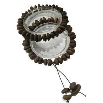 DIY set perli u obliku zrna kave s rupama, s koncem – unisex za izradu nakita
