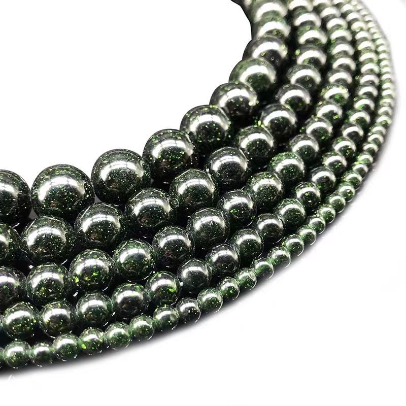 Jiwan Crystal Zeleni pješčenjak – okrugle perle 6mm, labave poluproizvodi za DIY nakit, veleprodaja