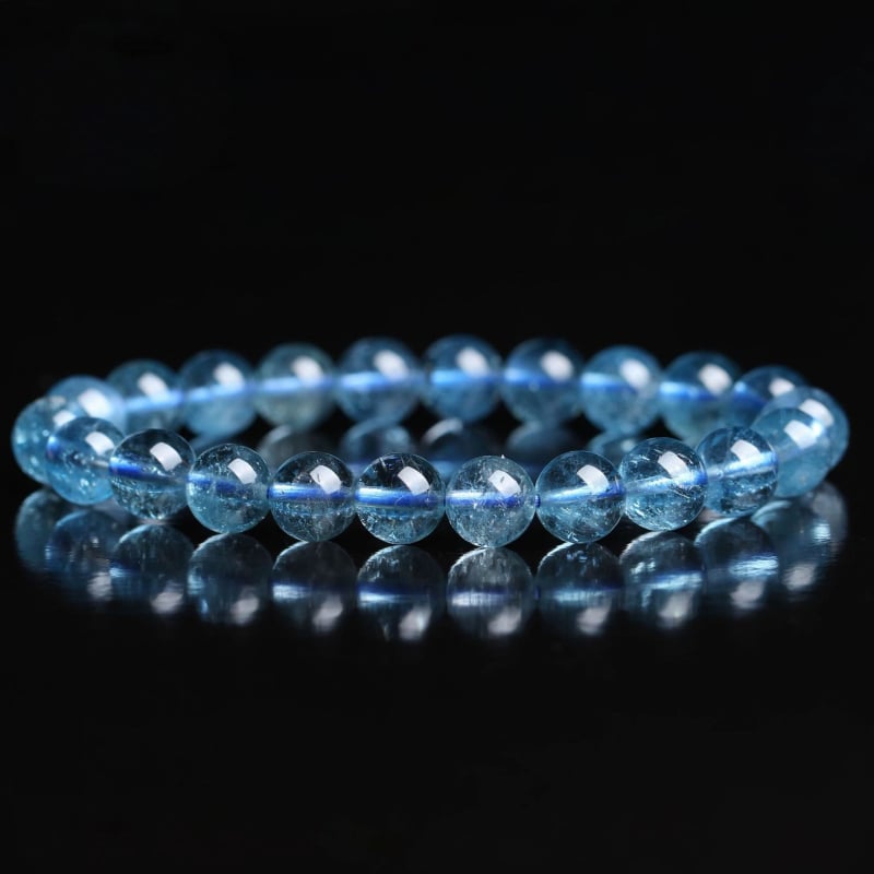 Prirodne kristalne perle, topaz perle, perle za DIY narukvicu, perle akvamarina ledenog tona, kristalni dodaci za žene