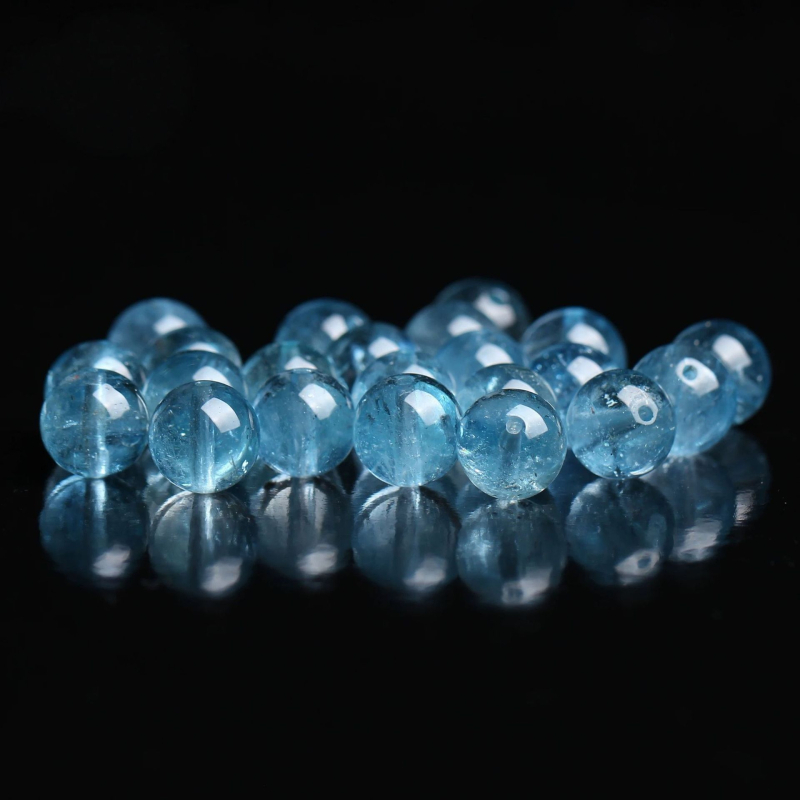 Prirodne kristalne perle, topaz perle, perle za DIY narukvicu, perle akvamarina ledenog tona, kristalni dodaci za žene