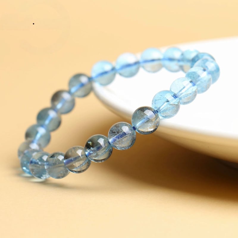 Prirodne kristalne perle, topaz perle, perle za DIY narukvicu, perle akvamarina ledenog tona, kristalni dodaci za žene