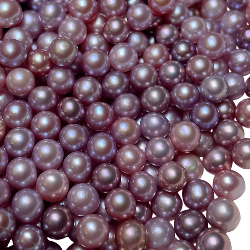 Slatkovodne biserne koralje, prozirno ružičaste ljubičaste boje, ručna izrada, visokokvalitetne za narukvice