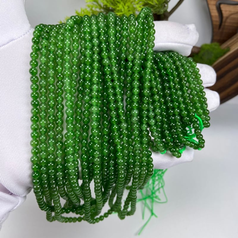 4mm Jasper Buddha perle – elegantan DIY dodatak za narukvicu, smaragdno zelena