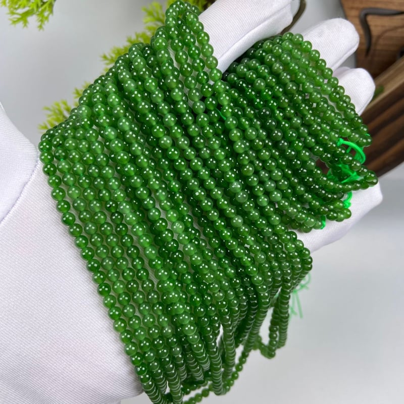 4mm Jasper Buddha perle – elegantan DIY dodatak za narukvicu, smaragdno zelena