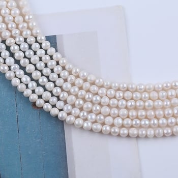 4–4,5 mm bijele gotovo okrugle prirodne slatkovodne perle – slobodne perle za DIY ogrlicu i narukvicu