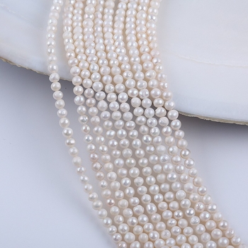 4–4,5 mm bijele gotovo okrugle prirodne slatkovodne perle – slobodne perle za DIY ogrlicu i narukvicu