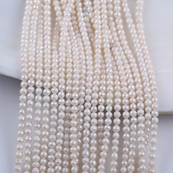 4–4,5 mm bijele gotovo okrugle prirodne slatkovodne perle – slobodne perle za DIY ogrlicu i narukvicu