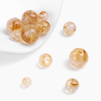8 mm prirodne žuto kristalne kuglice ručno izrađene za DIY izradu nakita