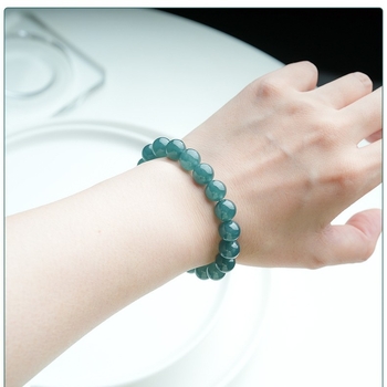 Plave vodene jade kuglice 6 mm, slobodne perle za DIY izradu nakita, jade kuglice s cvjetnim uzorkom za narukvice