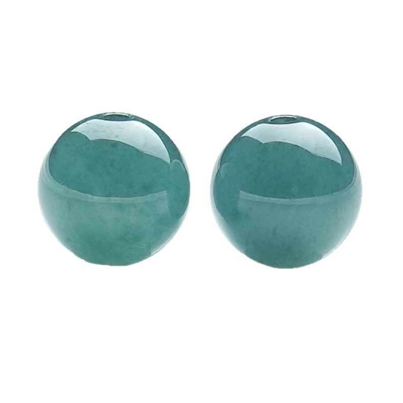Plave vodene jade kuglice 6 mm, slobodne perle za DIY izradu nakita, jade kuglice s cvjetnim uzorkom za narukvice