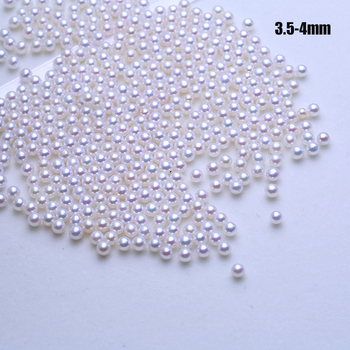 Slatkovodne biserne perle — visok sjaj, male okrugle millet perle, polugotove perle za DIY ugradnju, perle za ogrlice, labave perle, promjer 4 mm