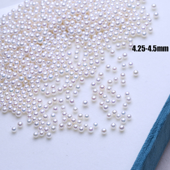 Slatkovodne biserne perle — visok sjaj, male okrugle millet perle, polugotove perle za DIY ugradnju, perle za ogrlice, labave perle, promjer 4 mm