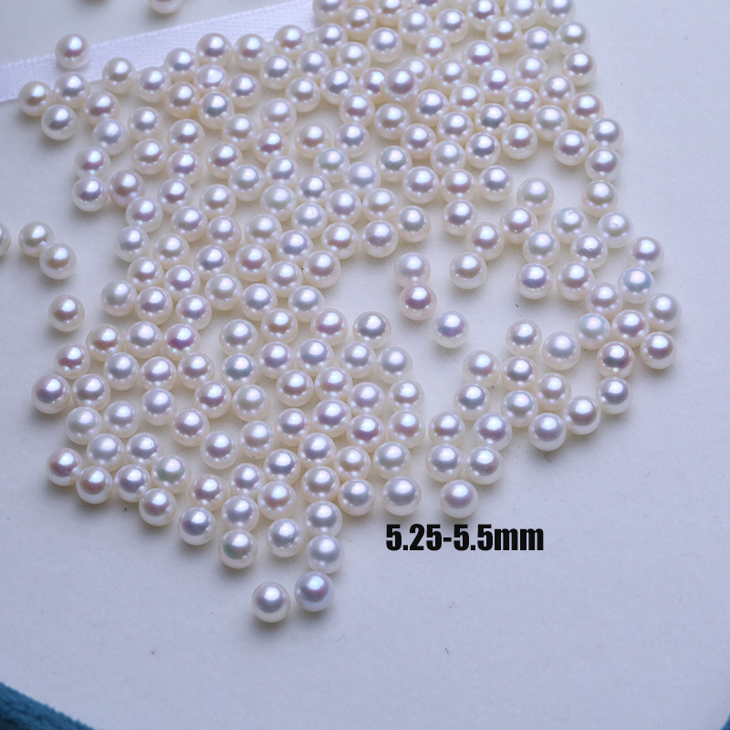 Slatkovodne biserne perle — visok sjaj, male okrugle millet perle, polugotove perle za DIY ugradnju, perle za ogrlice, labave perle, promjer 4 mm