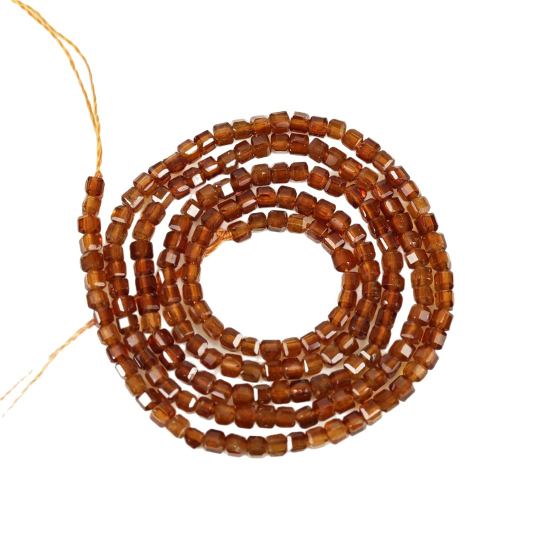 Prirodno narančaste granatne kubne perle, facettirane, DIY polugotove perle za ogrlicu, barokni stil