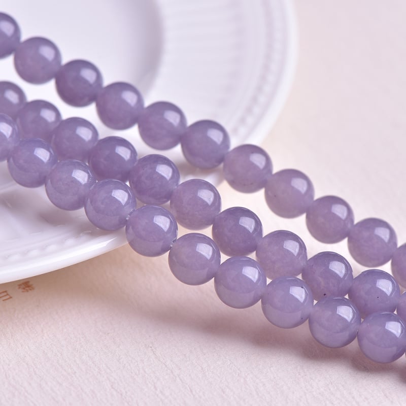 Prirodne 7A ljubičaste kalcedonske perle, ljubičaste kalcedonske labave perle, kalcedonske perle, polugotove perle za narukvicu