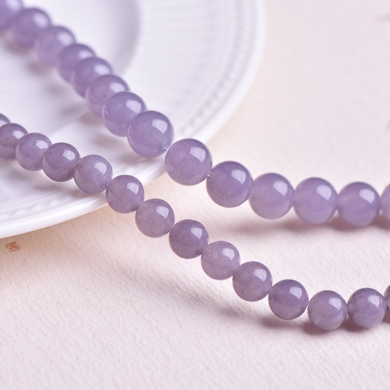 Prirodne 7A ljubičaste kalcedonske perle, ljubičaste kalcedonske labave perle, kalcedonske perle, polugotove perle za narukvicu