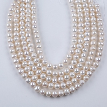 Gotove okrugle biserne perle slatkovodne, probodene, promjera 2–12 mm, polu-fini DIY komponente