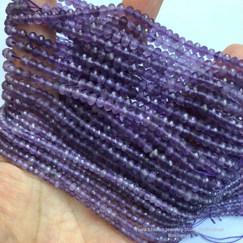 Prirodne lavanda ametist faceted disk perle, slobodno polugotove perle za narukvice i ogrlice