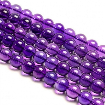 Ametist polu završene slobodne perle za DIY nakit, prirodni kristal