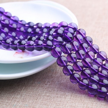 Ametist polu završene slobodne perle za DIY nakit, prirodni kristal