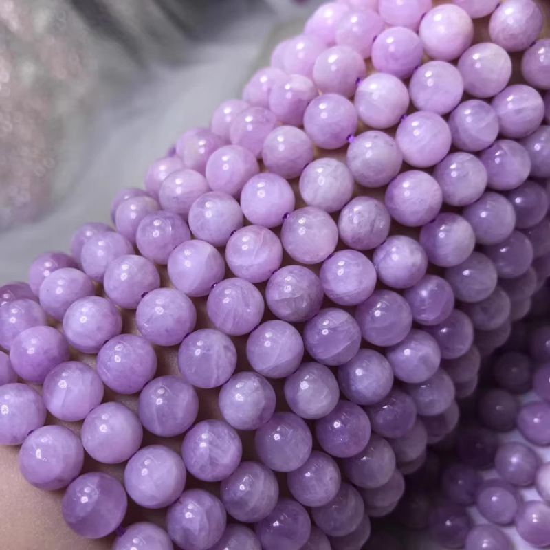 Kunzitne okrugle perle, kalcedonski poluproizvodi za DIY nakit, 10 mm