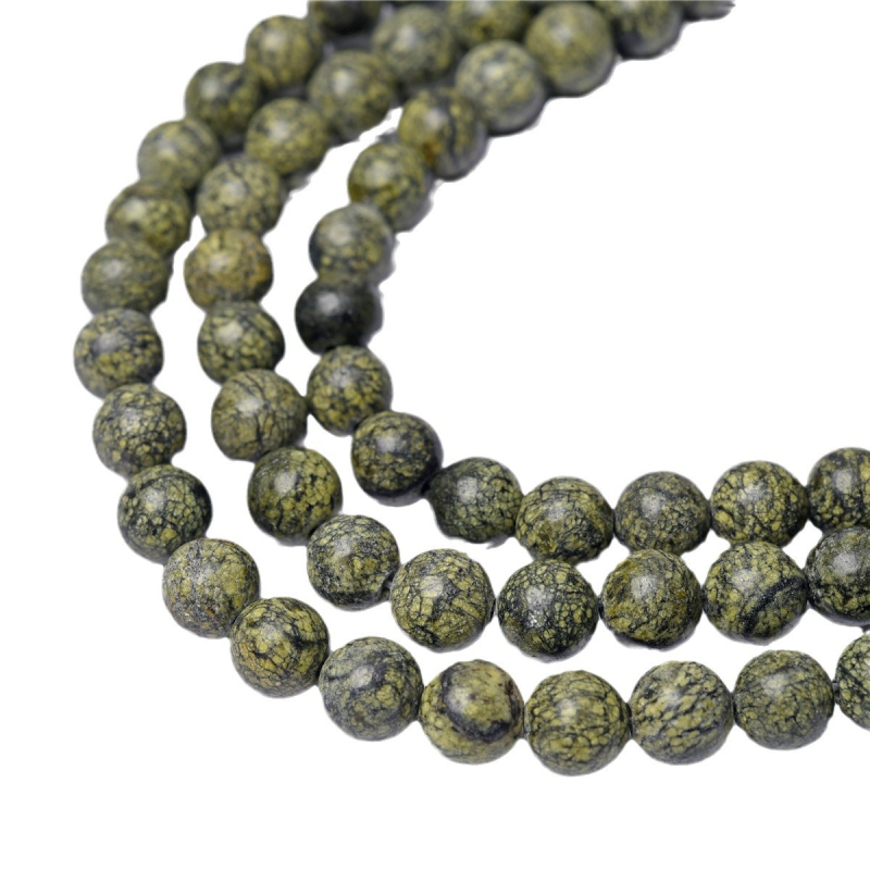 Prirodne Medicine King Stone perle, okrugle perle za DIY nakit, komponente za narukvicu, poluzavršeni na veliko