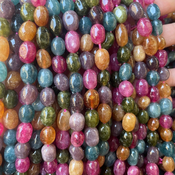 Turmalinske perle, abakus i okrugle nepravilnog oblika, dijelovi za DIY nakit, 6 mm