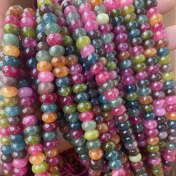Turmalinske perle, abakus i okrugle nepravilnog oblika, dijelovi za DIY nakit, 6 mm